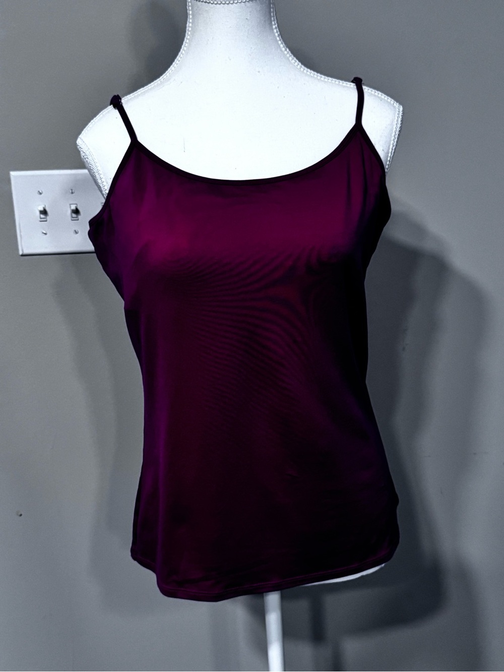 White House Black Market Satin Camisole - Plum